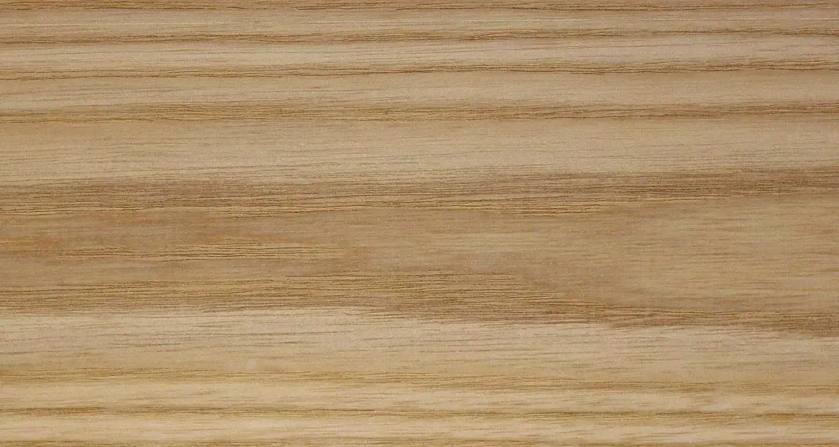 Trama naturale del frassino legno, con venature chiare e sottili che creano un motivo orizzontale rilassante.